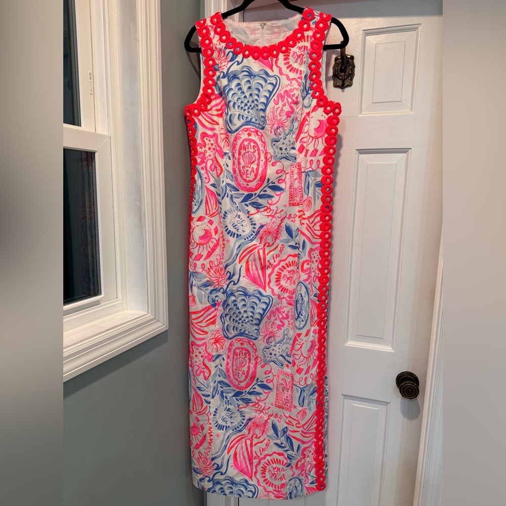 Lilly Pulitzer Pink and Blue Sadie Maxi Romper